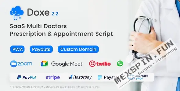 Doxe - SaaS Doctors Chamber, Prescription & Appointment Software