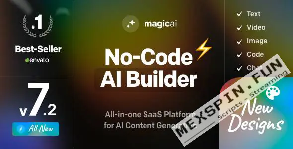 MagicAI - OpenAI Content, Text, Image, Video, Chat, Voice, and Code Generator as SaaS