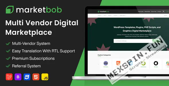 Marketbob - Multi-Vendor Digital Marketplace